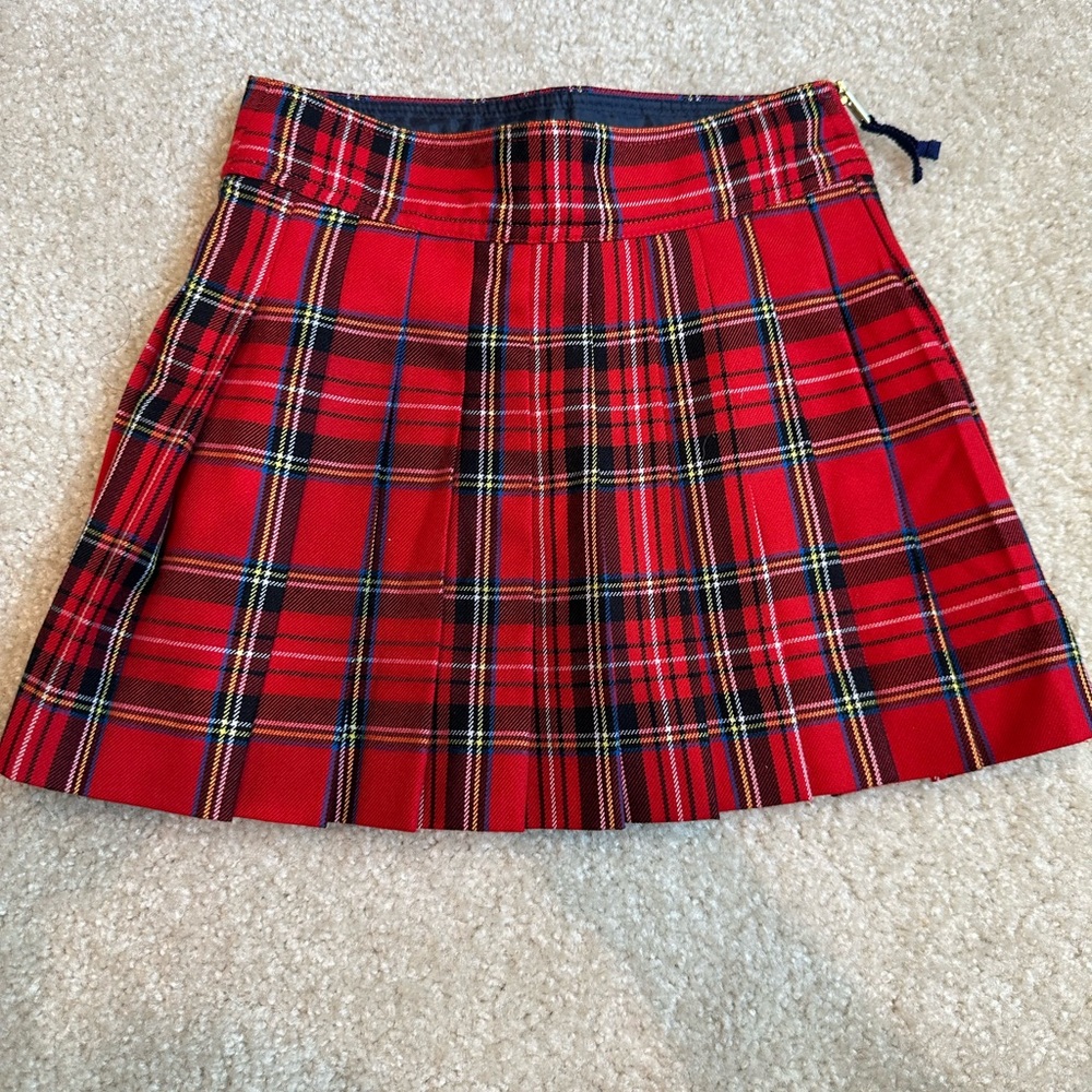 Crewcuts Red and Black Skater Mini Skirt